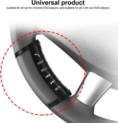 Мултифункционален волан кар аудио – универсално безжично bluetooth дистанционно