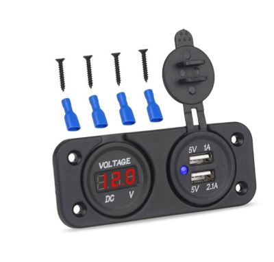 Волтметър с 2 USB порта