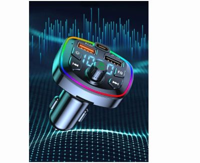 Bluetooth автомобилен комплект Handsfree FM предавател - черен