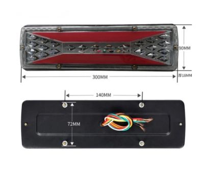 LED стопове с динамичен мигач и неон 12/24v