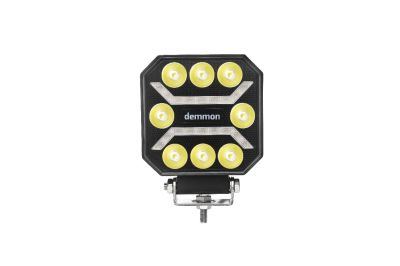 Универсална мощна LED ЛЕД диодна лампа халоген бяла светлина 27W 12V - 24V за камион трактор ролбар АТВ джип земеделски и селскостопански машини и др.