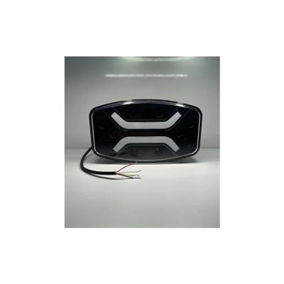 LED ЛЕД Високомощен диоден фар халоген лампа 12V - 24V бяло-жълто за АТВ джип камион трактор земеделски и селскостопански машини и др. 245 x 139 x 70