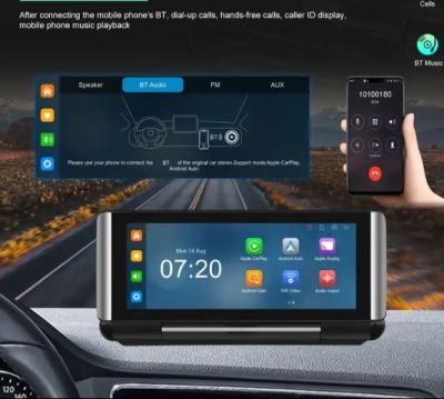  Универсална мултимедия с видеорегистратор ANDROID Wireless Carplay; Android Auto DVR BT FM 