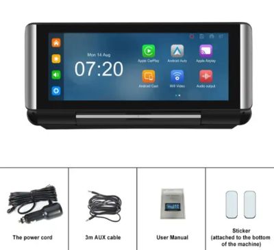  Универсална мултимедия с видеорегистратор ANDROID Wireless Carplay; Android Auto DVR BT FM 