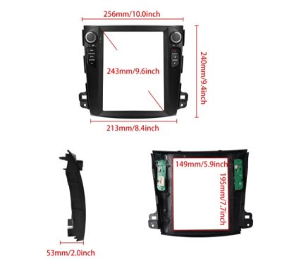 Мултимедия за Mitsubishi Outlander 2008-2015-9.7" ВЕРТИКАЛНА 