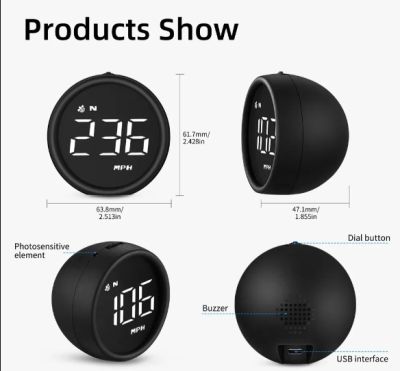 Автоматичен Head-up дисплей Универсално табло за превозно средство Индикатор за скорост HD Car HUD GPS Цифров скоростомер за всички автомобили