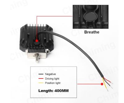 LED диодна лампа халоген бяла светлина + бял габарит 12V/24V