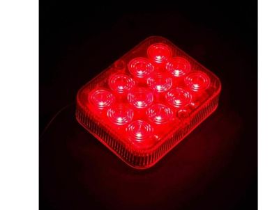 LED светодиодена спомагателна задна светлина за мъгла стоп червен подходящ за всякакви бусове каравани ремаркета и полуремаркета на 12V, E11