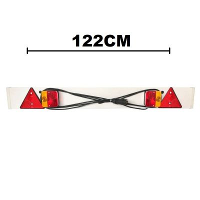 Заден борд за ремарке със стопове 122см