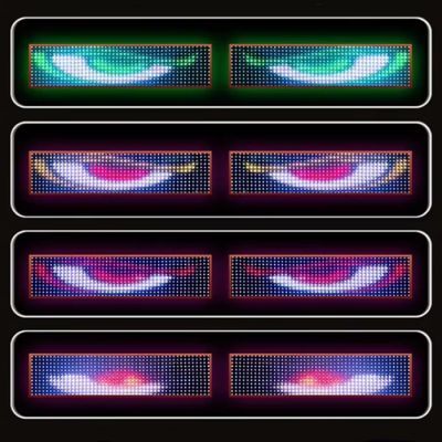 Светещи LED очи за предно стъкло,Devil Eyes 2 х 60/17 см