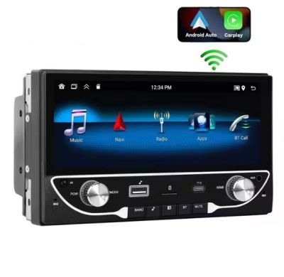 АВТОРАДИО Android Double DIN 6.86" ​​2+64G Car Stereo Wireless Carplay &amp; Android Auto Radio GPS WIFI BT DSP RDS AUX Type-C USB