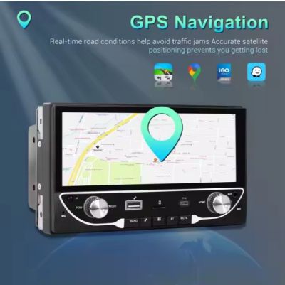 АВТОРАДИО Android Double DIN 6.86" ​​2+64G Car Stereo Wireless Carplay &amp; Android Auto Radio GPS WIFI BT DSP RDS AUX Type-C USB