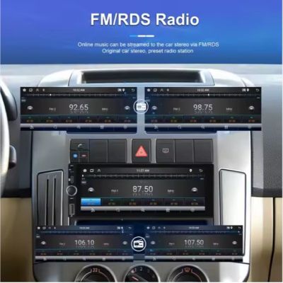 1 Din Android Автомобилно радио 2+64GB Single Din 6,86-инчов сензорен екран CarPlay/Android Auto 1080P GPS WIFI FM RDS Тип C порт