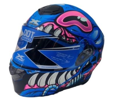 Каска синя с розово