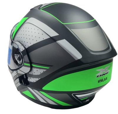 КАСКА ЗА МОТОР Син/зелен цвят