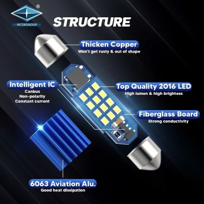 LED Крушки сулфидни 39мм 12/24V G-TECH
