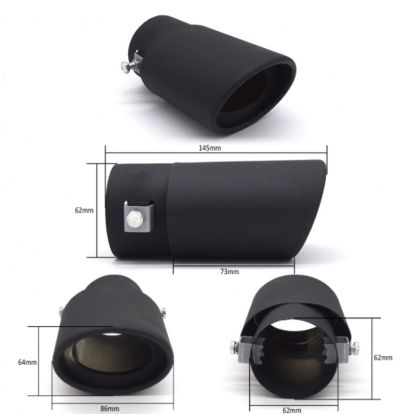 Накрайник за ауспух  черен мат