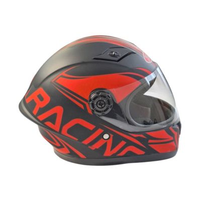 Детска Каска- Черен/Червен Мат