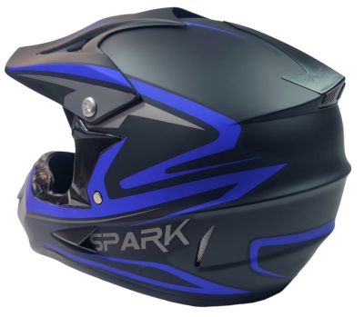 КАСКА N297 -Крос- черно+синьо -XL