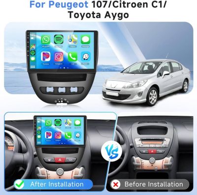 Мултимедия за Peugeot 107/Citroen C1/Toyota Aygo - 10´´