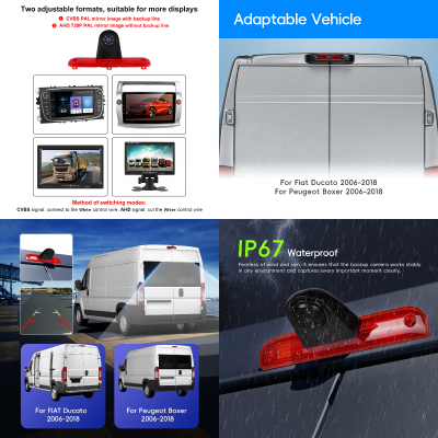 Fiat Ducato/Peugeot Boxer 2006-2018 стоп с камера за заден ход 