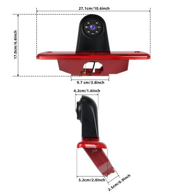 Citroen Jumpy 2007-2016 / Peugeot Expert 2007-2016 / Toyota Proace 2007-2016 задна камера