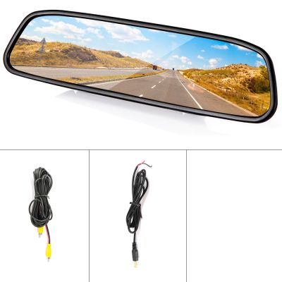4.3" инчов цветен цифров LCD екран Автомобилно огледало за обратно виждане