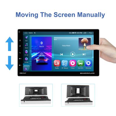 9" въртящ се 1 DIN Android Car+Carplay радио Android 