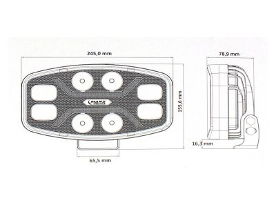 Халоген/фар OPTIMO 150 LED с бяла и жълта светлина
