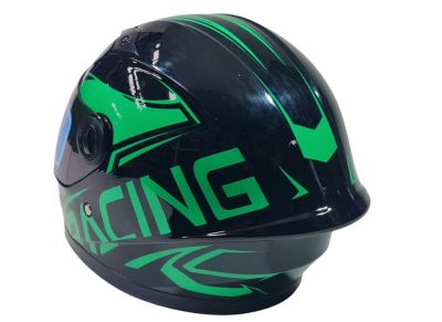 Детска Каска - Черно/Неон